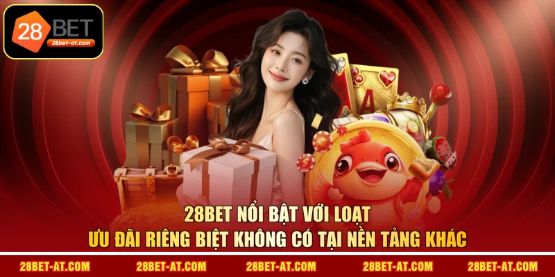 28BET nổi bật với loạt ưu đãi riêng biệt không có tại nền tảng khác