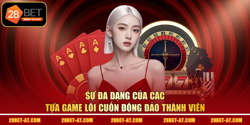 Sự đa dạng của các tựa game lôi cuốn đông đảo thành viên